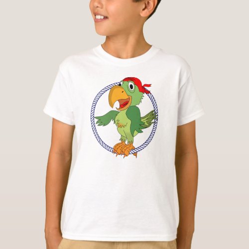 Pirate Parrot Nautical Print T_Shirt