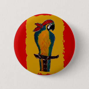 Pirate Parrot Pinback Button