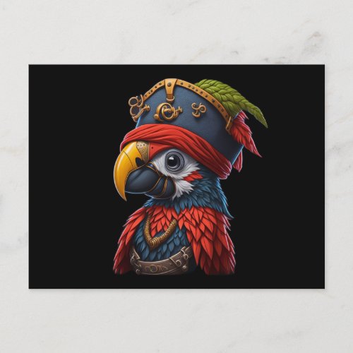 Pirate Parrot Postcard