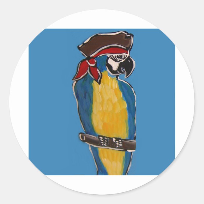 PIRATE PARROT STICKERS