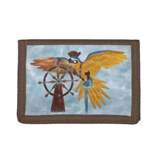 Pirate Parrot Trifold Wallet