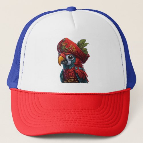 Pirate Parrot Trucker Hat