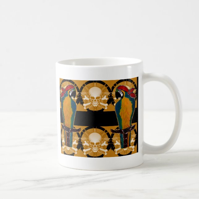 Pirate Parrots Coffee Mug (Right)