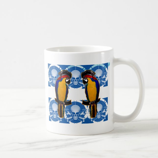 Pirate Parrots Coffee Mug (Right)