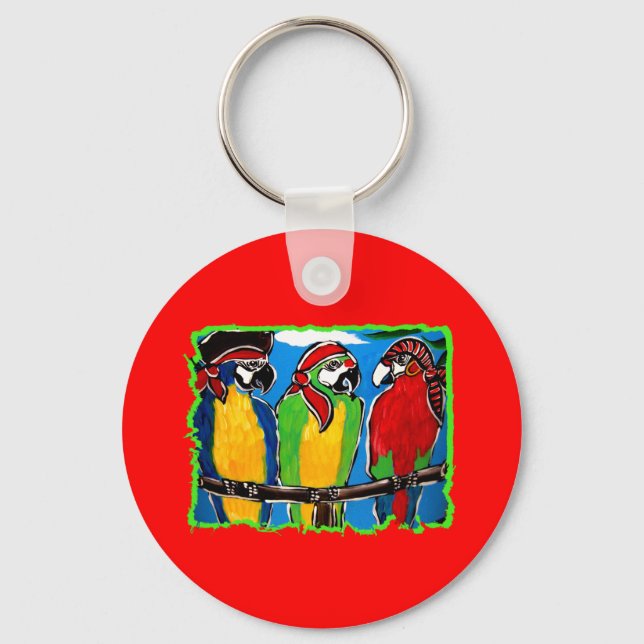 PIRATE PARROTS KEYCHAIN (Front)