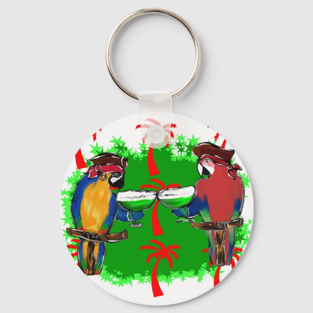 PIRATE PARROTS KEYCHAIN (Front)