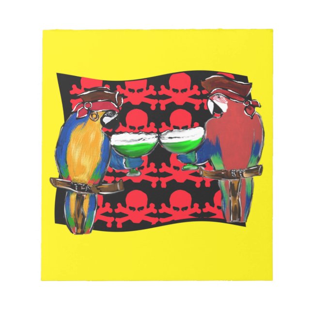 Pirate Parrots Notepad (Front)