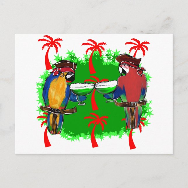 PIRATE PARROTS POSTCARD (Front)