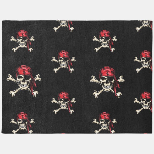 Pirate Party Adult Salty Skulls  Outdoor Rug (Front)