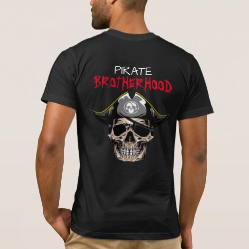 Pirate Party Adult SKULL BROTHERHOOD T_Shirt 