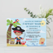Pirate Party Birthday Invitations (Standing Front)