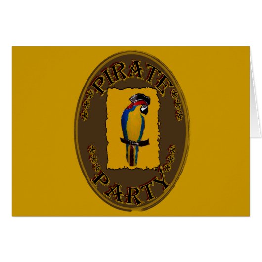 PIRATE PARTY CARDS (Front Horizontal)
