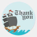 Pirate Party Classic Round Sticker at Zazzle