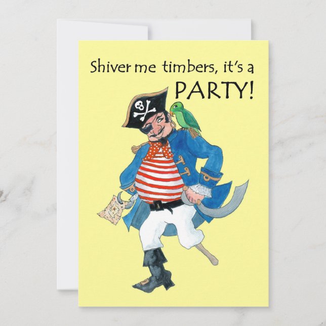 'Pirate' Party Invitation (Front)