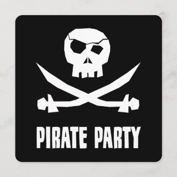 Pirate Party Invitations by WaywardMuse at Zazzle