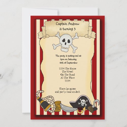 Pirate Party Invite