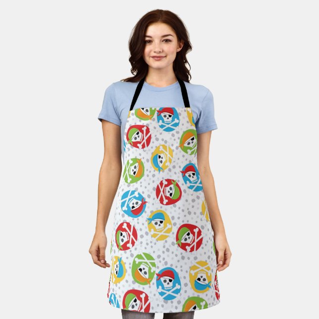 Pirate Party kids Skulls Theme Apron (Worn)