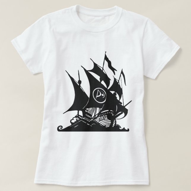 Pirate Party of Canada Ship T-Shirt (Design Front)