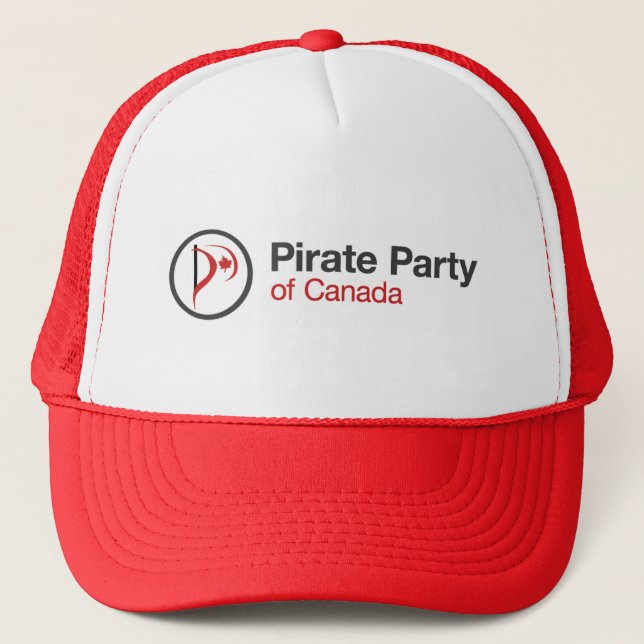 Pirate Party Of Canada Trucker Hat (Front)