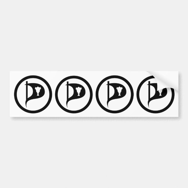 Pirate Party of Iceland Bumper Sticker (Front)