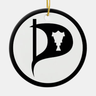Pirate Party of Iceland Ceramic Ornament