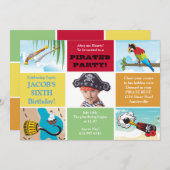 Pirate Party Photo Birthday Invitation (Front/Back)