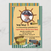 Pirate Party Photo Invitation (Front/Back)