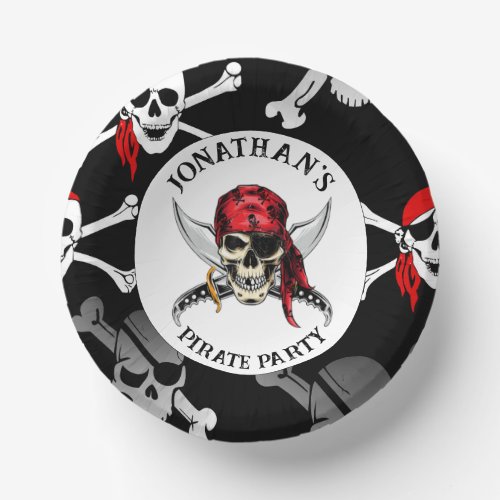 pirate party supplies paper bowls