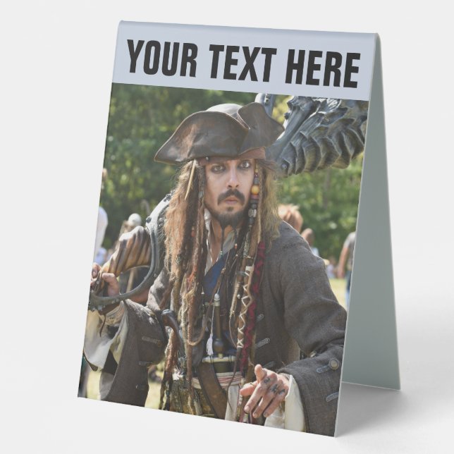 PIRATE PARTY WELCOME PEDESTAL SIGN YOU PERSONALIZE (Front)