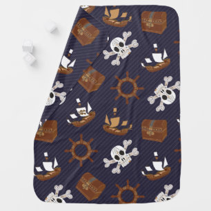 Pirate Pattern Baby Blanket