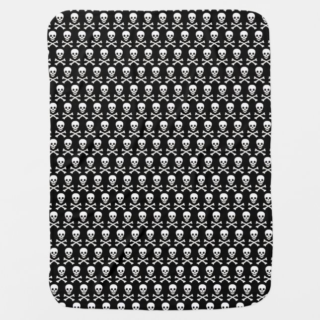 Pirate Pattern Swaddle Blanket (Front)