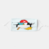 Pirate Penguin Argh! Adult Cloth Face Mask (Front, Folded)