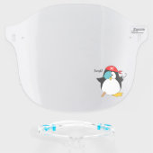 Pirate Penguin Argh | Side Face Shield (Front w/Glasses)