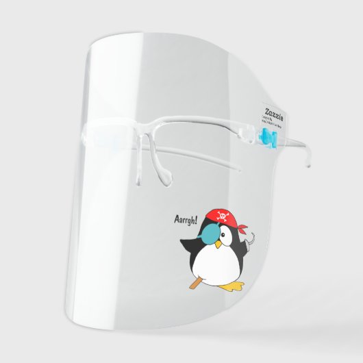 Pirate Penguin Argh | Side Face Shield (Front Left)