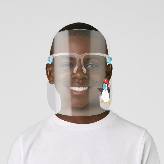 Pirate Penguin Argh | Side Face Shield (Insitu)