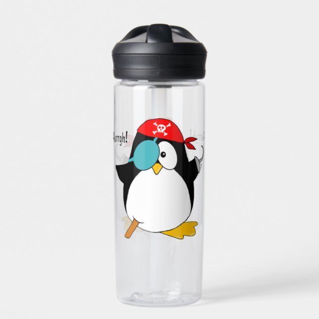 Pirate Penguin CamelBak Eddy Water Bottle (Front)