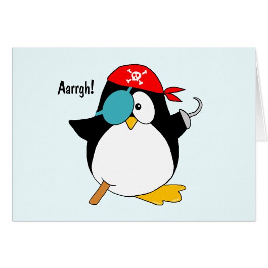 Pirate Penguin Cards (Front Horizontal)