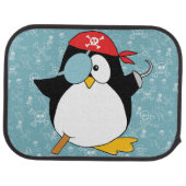 Pirate Penguin Drawing Car Floor Mat (Rear)