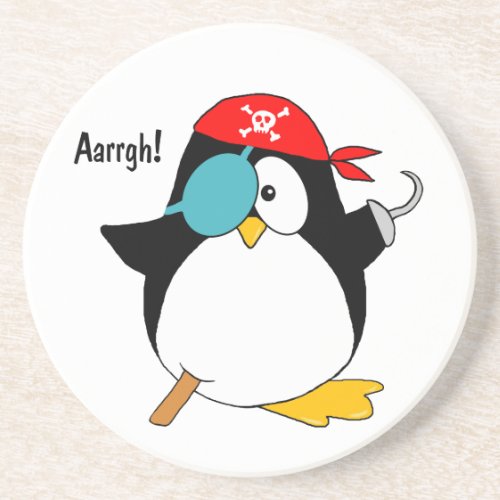 Pirate Penguin Drink Coaster