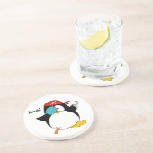 Pirate Penguin Drink Coaster (Side)