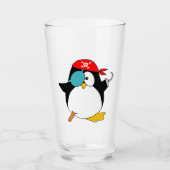 Pirate Penguin Glass (Front)