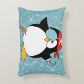 Pirate Penguin Graphic Decorative Pillow (Front(Vertical))
