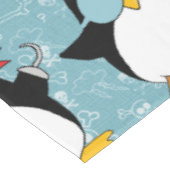Pirate Penguin Graphic Pattern Tablecloth (Angled)