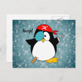 Pirate Penguin Postcard (Front/Back)