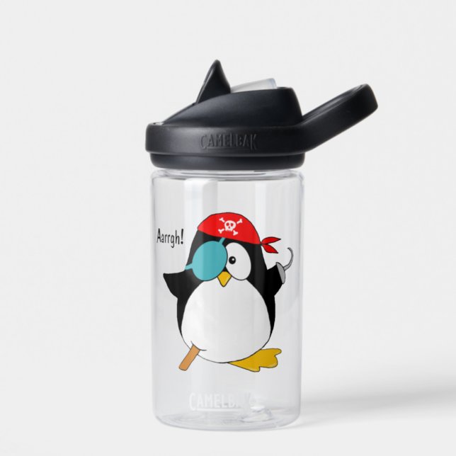 Pirate Penguin Water Bottle (Left)