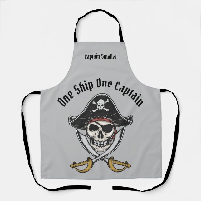 Pirate Personalize Apron (Front)