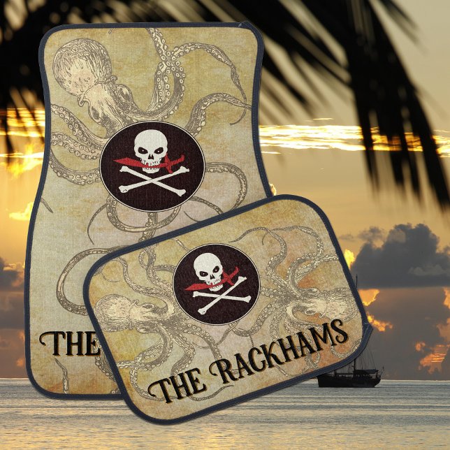 Pirate Personalized  Car Floor Mat (Creator Uploaded)