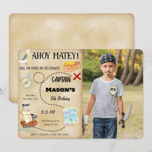 Pirate Photo Invitation