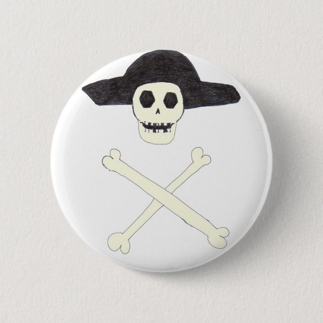 pirate pinback button (Front)