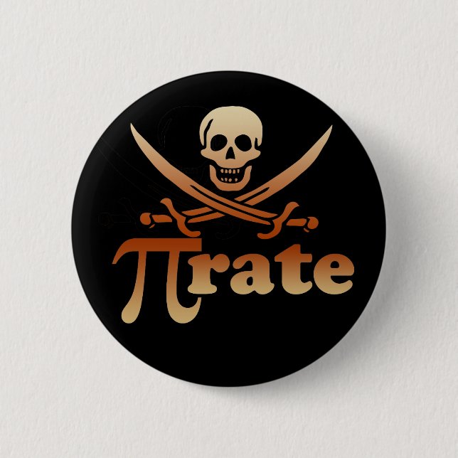 Pirate Pinback Button (Front)